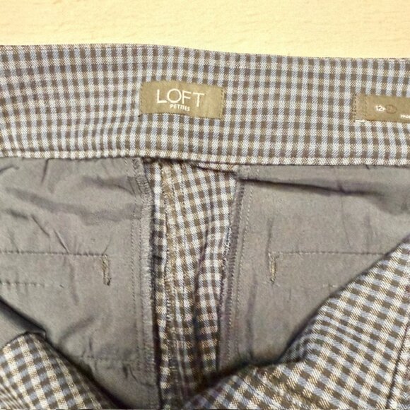 LOFT - Women’s Navy & Black Julie Pants - Size 12 Petite. - Picture 7 of 10